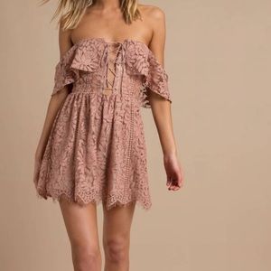 Tobi lace pink dress